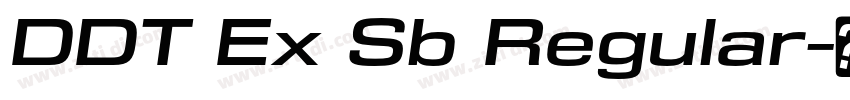 DDT Ex Sb Regular字体转换